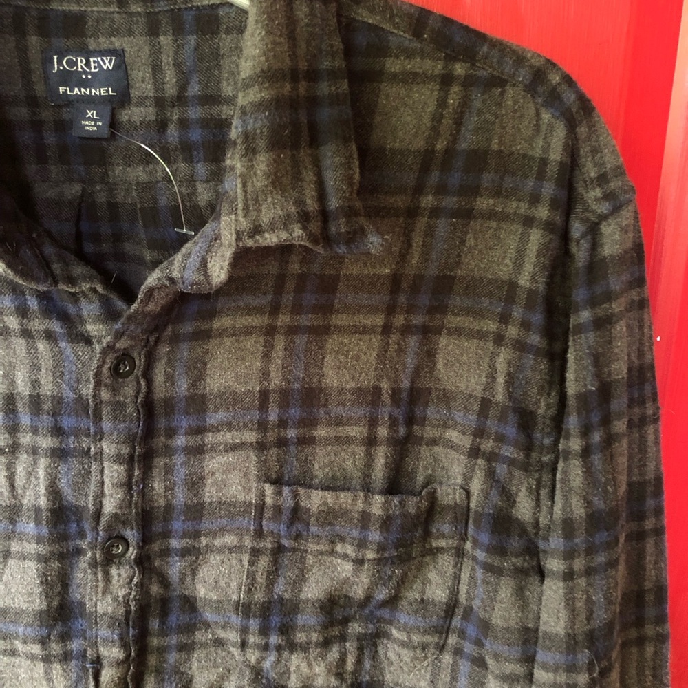 J.Crew Factory Slim Plaid Regular Flannel Shirt